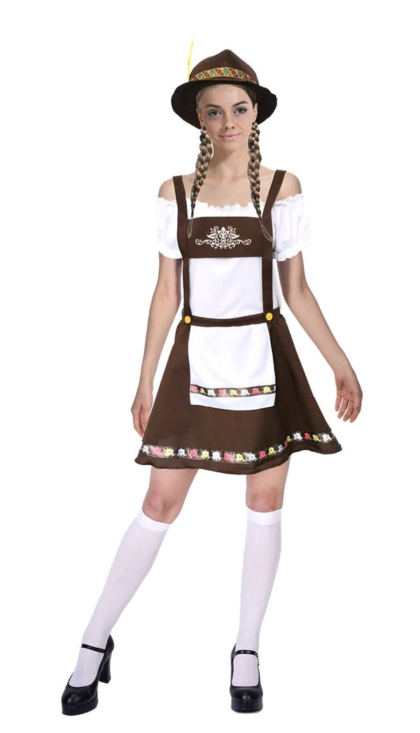 LADIES BAVARIAN ADULT BEER GIRL COSTUME
